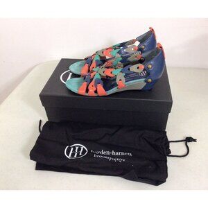 Hayden Harnett Leather Sandals Shoes Womens 5
